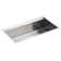 8 Degree™ 33" L x 18" W x 10" D Undermount Large Single-Bowl Kitchen Sink