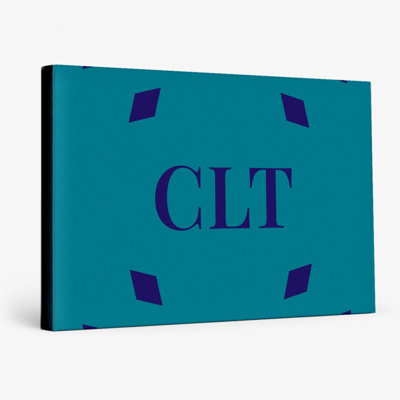 «Minnesota Basketball City Colors Luxury Monogram» - vert argent bleu - art mural sur toile