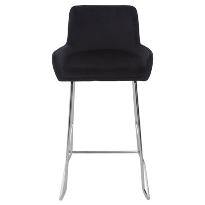 Elsberry Upholstered Counter Stool with Metal Frame
