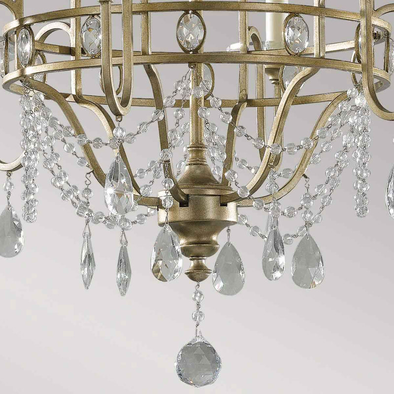 Bamburgh 6 - Light Candle Style Chandelier