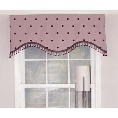 Cantonnière de fenêtre 50 "à pois