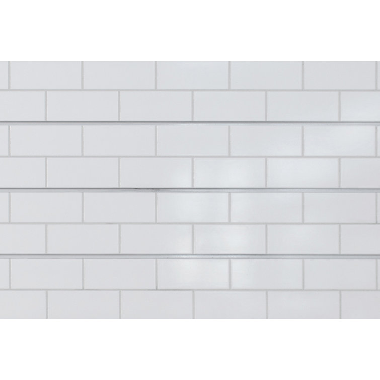 Subway Tile Textured Slatwall 24" x 48"