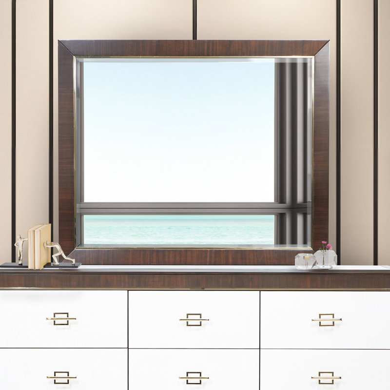 Belmont Place Solid Wood Beveled Mirror