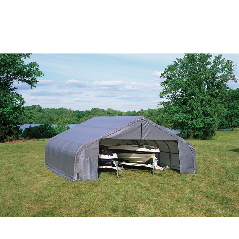 Sheltercoat 22 X 20 Ft. Garage Peak Grey Std, Grey