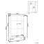 Glass Display Cabinet Brentwood Metal 90 cm Golden Brown