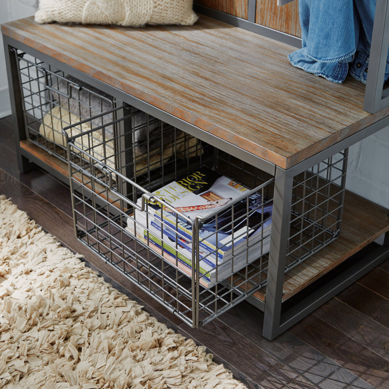 Eckles Hall Tree 39'' Wide with Bench and Shoe Storage