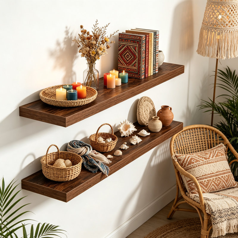 Solid Wood Floating Shelf