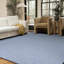 Tapis bleu antidérapant Breneisha-365112066