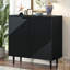 Armoire d'appoint minimaliste moderne avec tablettes réglables Mirod