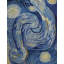 Abstract Area Rug in Blue/Cream