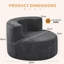 One Seater Compressed Round Curved Lounge Chair-137515521