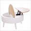 Table basse ronde avec rangement