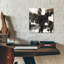 Art mural en verre Wrought Studio ™ «Abstract Black and White» par Marta Wiley-366673046