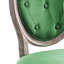 Chaise d'appoint capitonnée à dossier King Louis en noir / gris clair-174755054-174755051
