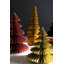 SET OF SIX PAPER JEWEL TONE ACCORDIAN CHRISTMAS TREES - ONE EACH COLOR