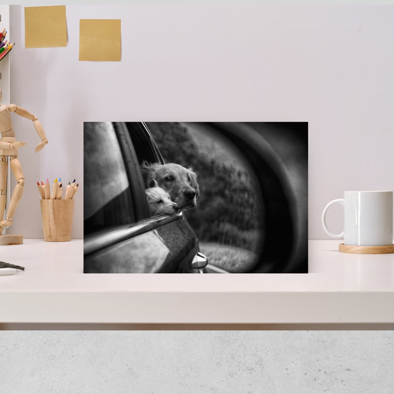 Car Window Companions Contemporary Dog Wall Art Print, 30.48cm H x 45.72cm W