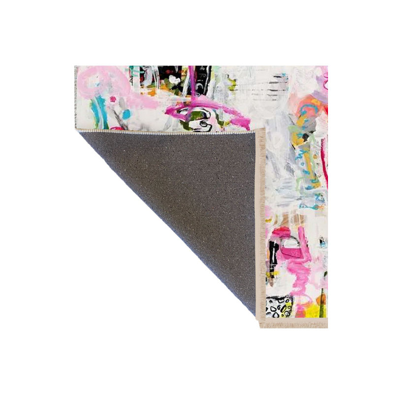 Tapis décoratif lavable à la machine, Sous-tapis rectangulaire 2 pi 4 po x 3 pi 11 po
