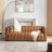 Claudio 83'' Genuine Leather Channel Tufted Sofa-132006321