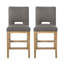 Tabouret de comptoir, ensemble de 2, tissu-236995832-236995838