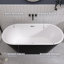 Baignoire de trempage autoportante en acrylique 67 po. X 31 po.-93489362