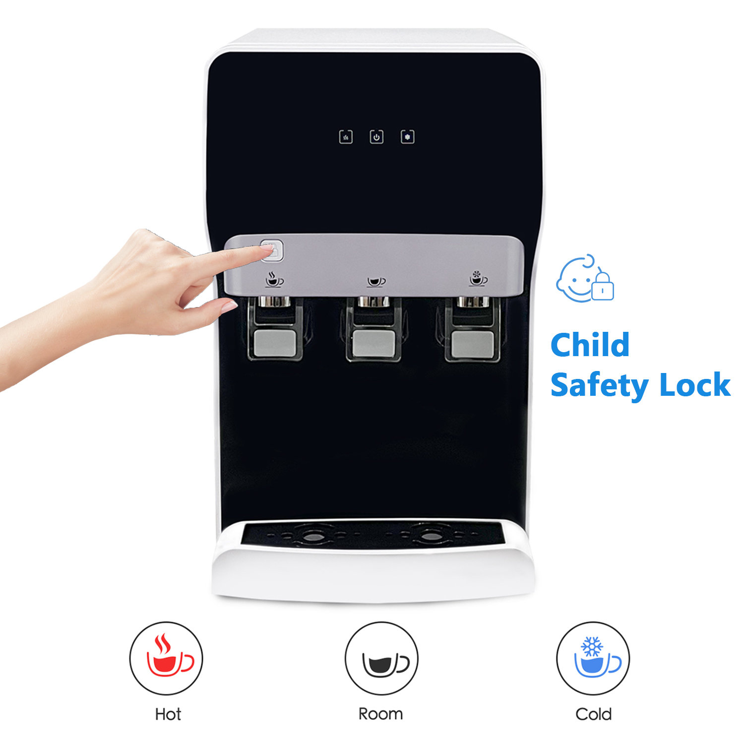 IKT UV Countertop Bottleless Water Cooler Dispenser with 4 stage