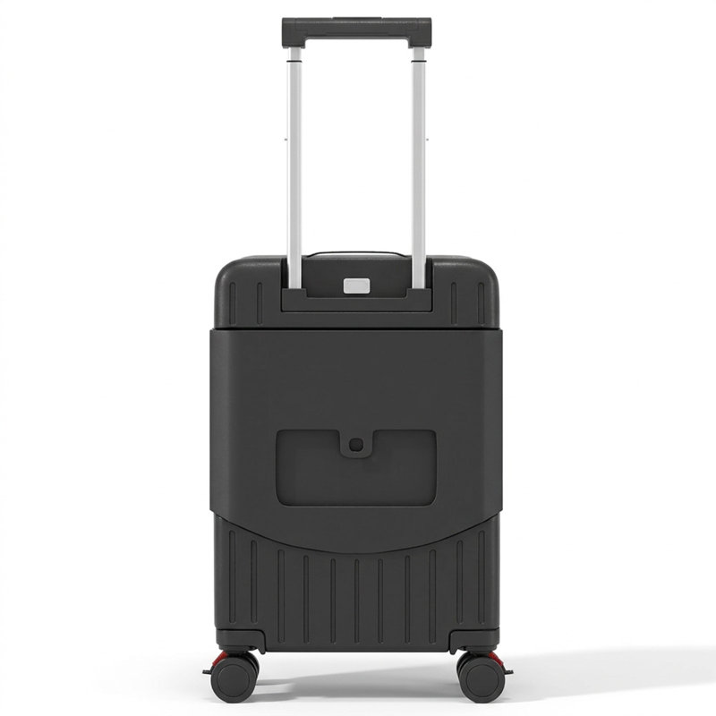 Ride On Carry On Bagages avec ports de chargement USB, Black