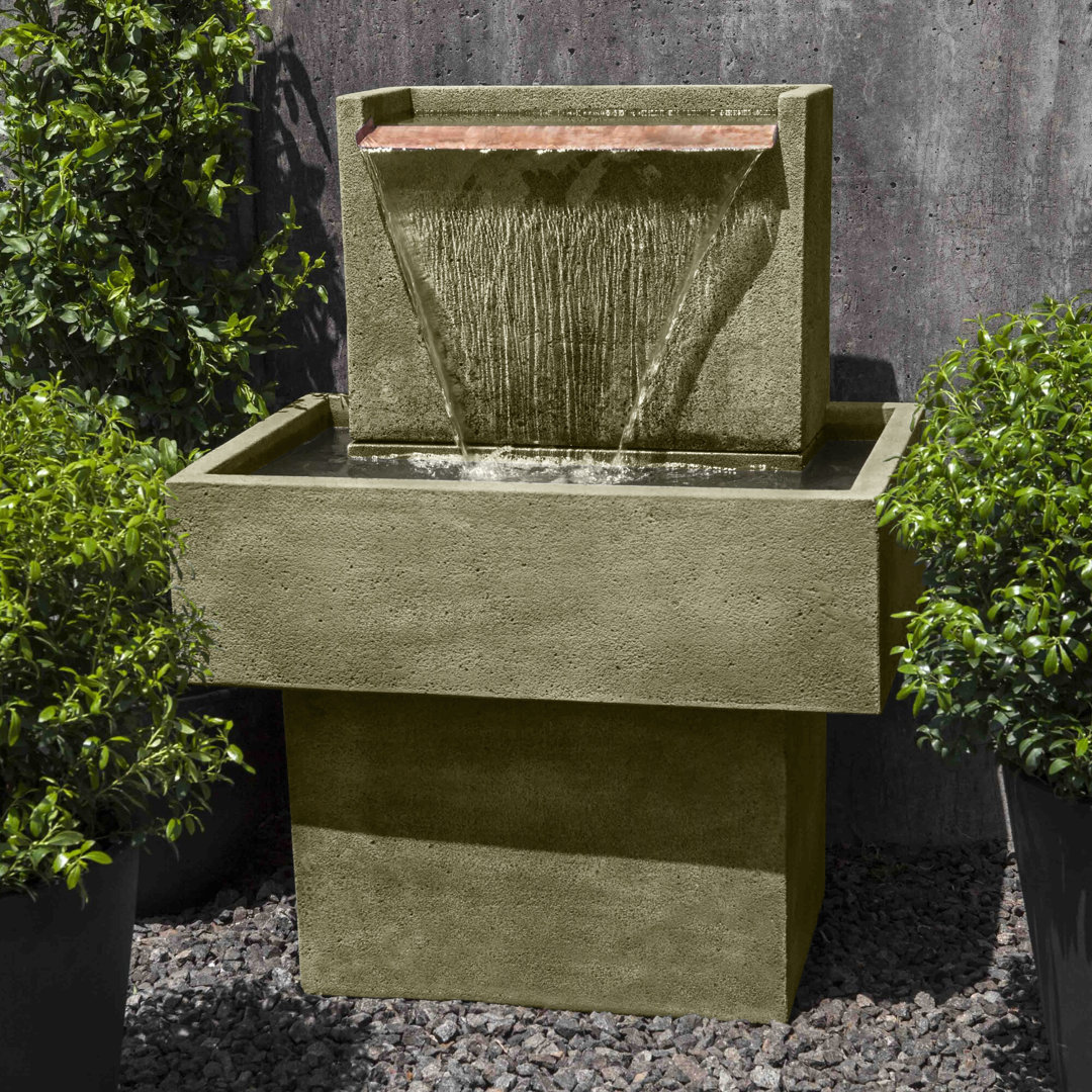 Concrete Falling Water Fountain Campania International