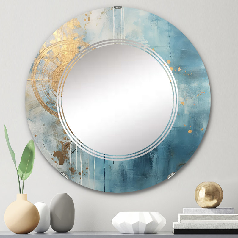 Miroir mural rond Lysan, 24 po x 24 po