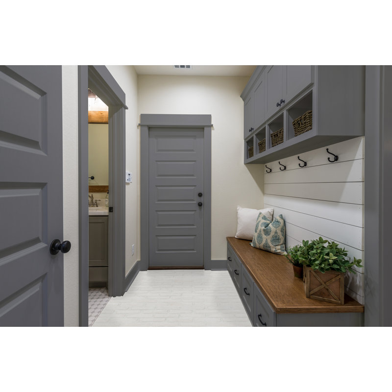 Ackland Terabrik 11 in. x 28 in. Matte Textured Clay Brick Mosaic Floor and Wall Tile, Cathedral Dust