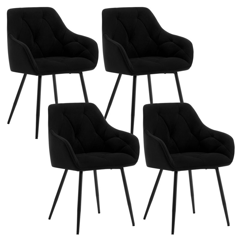 Bharmal 50.5cm H Velvet Upholstered Armchair