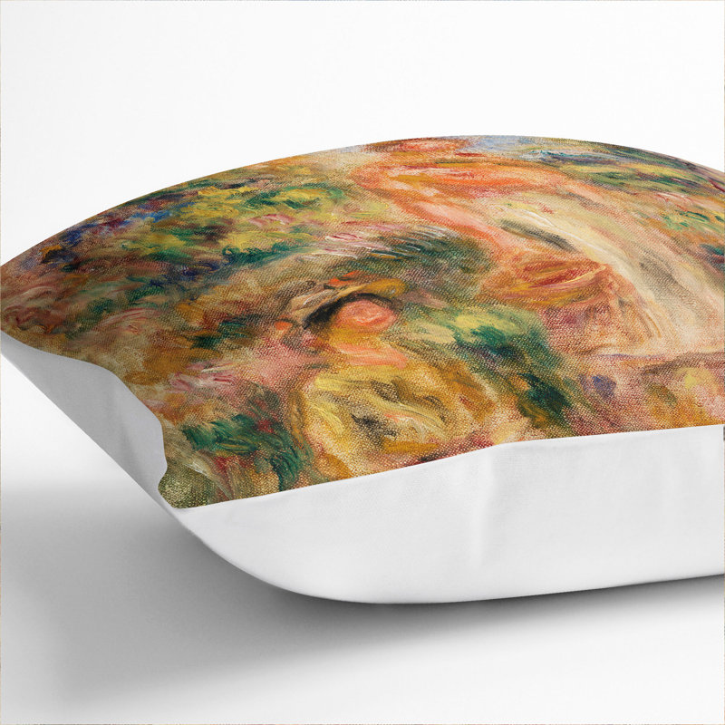 Square Cushion, 40cm H x 40cm W x 15cm D, White