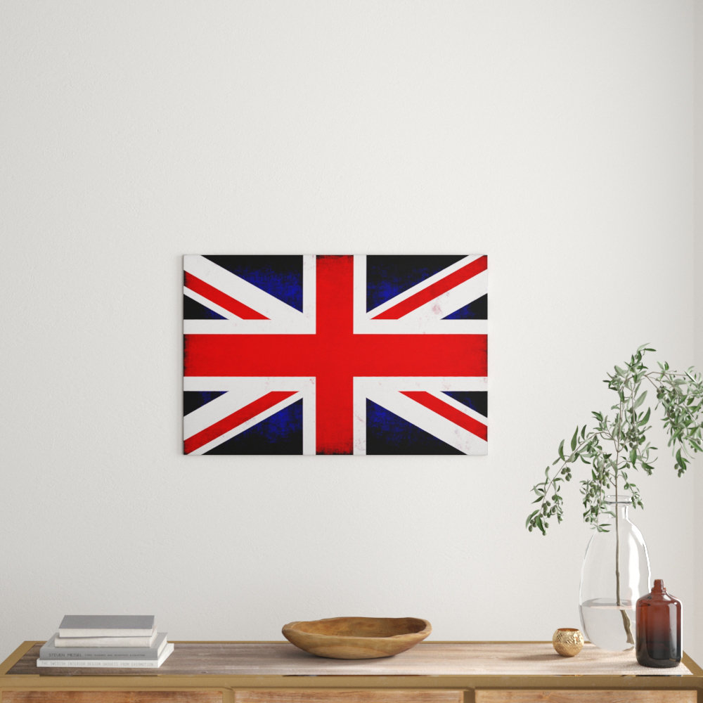 Union Jack British Flag - Wrapped Canvas