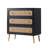 Okkra Modern Farmhouse 3-Drawer Woven Chest-1028839136