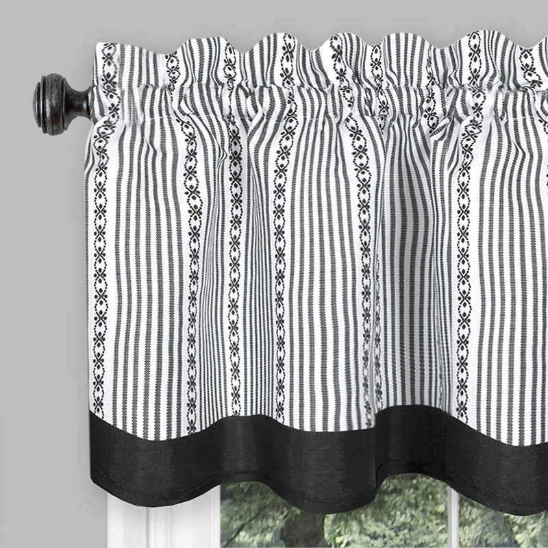 Rideaux de cuisine Aspers, l 58 po x L 36 po, Noir