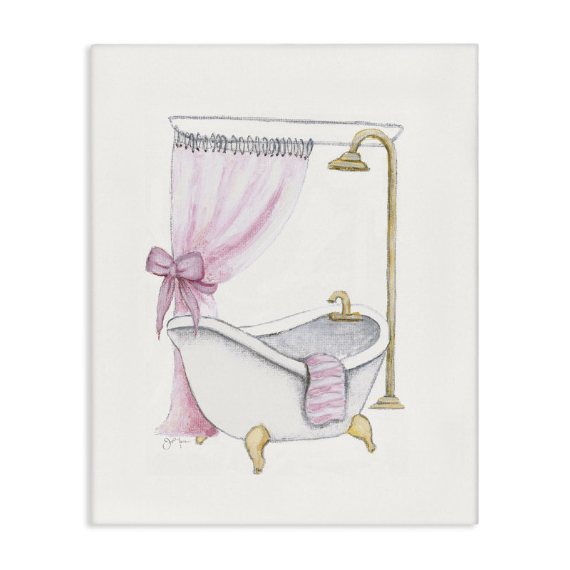Toile pour salle de bain Simple Glam, design par Janet Tava, H 20 po x l 16 po
