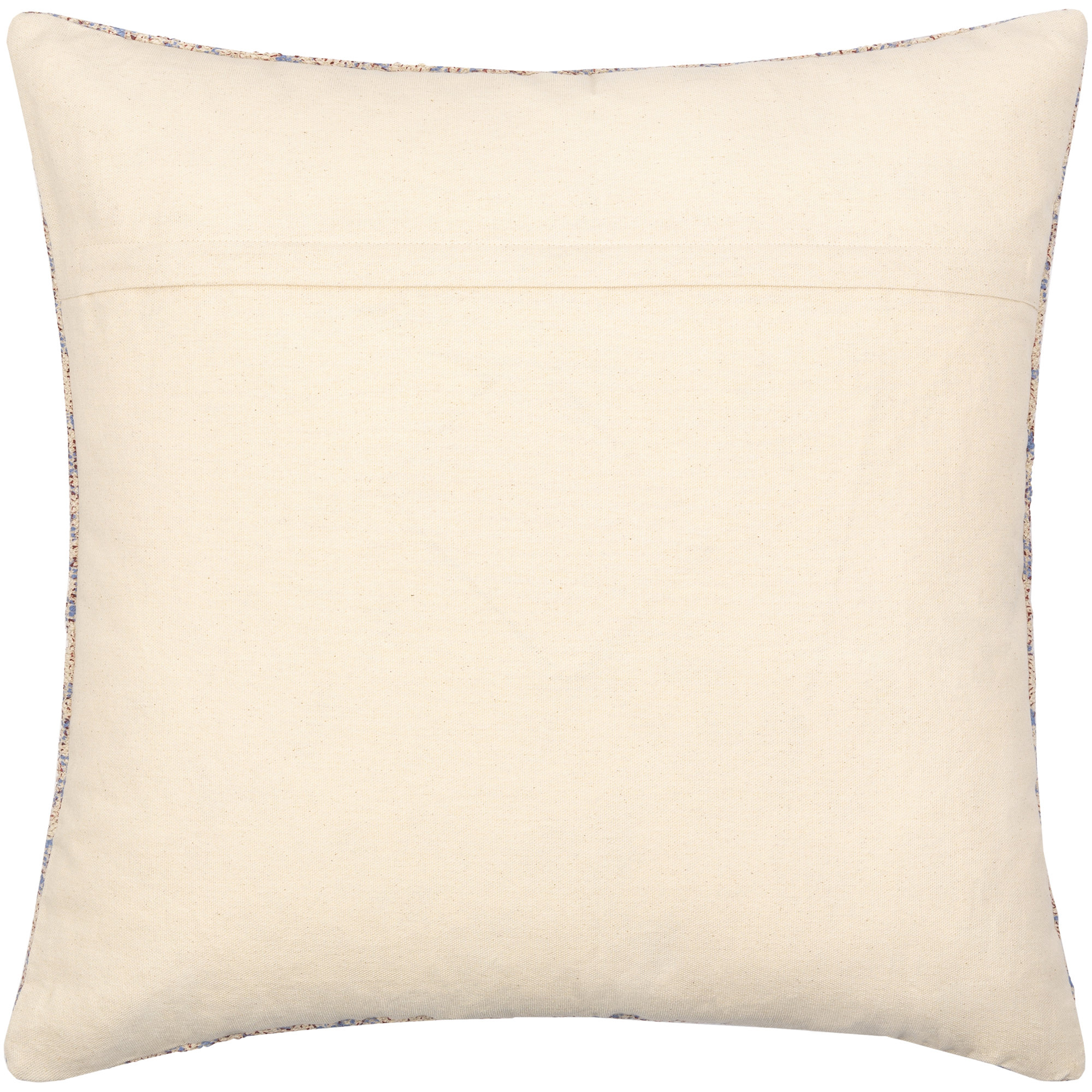 Marine Floral Cotton Throw Pillow, 22" x 22"