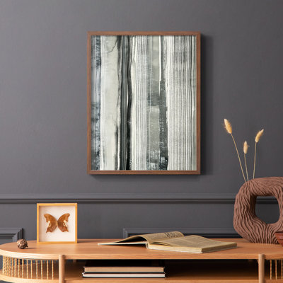 Impression encadrée «Differing Parallels II» - bois massif