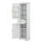 Bathroom Tall Storage Cabinet Floor Stand Alone Unit Featuring Dual Doors Single Drawer Door Shelf Design And Adjustable Shelf