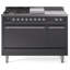 ILVE Nostalgie II 48 in Dual Fuel Range, 5 Burner, Griddle, Frenchtop-1045267371-1045267379