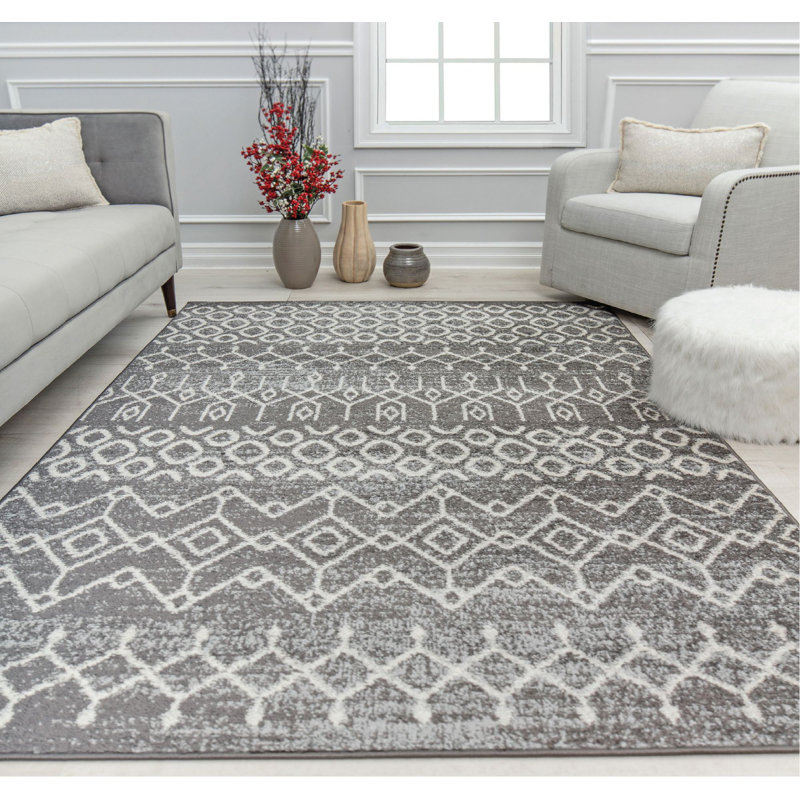 Ildiko Tribal Falling Umbra, Rectangle 5' x 7'