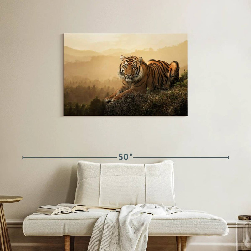 Fierce Sumatran Tiger, 24" H x 36" W