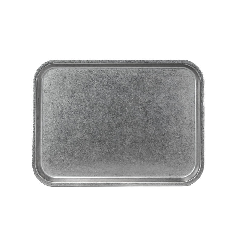 Vaisselle 10 pièces 10 "Strawberry Street Moab en acier inoxydable, assiette rectangulaire 9" x 12 "