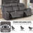 Edder Upholstered Vegan Leather Power Reclining Sofa With USB Port-377636073