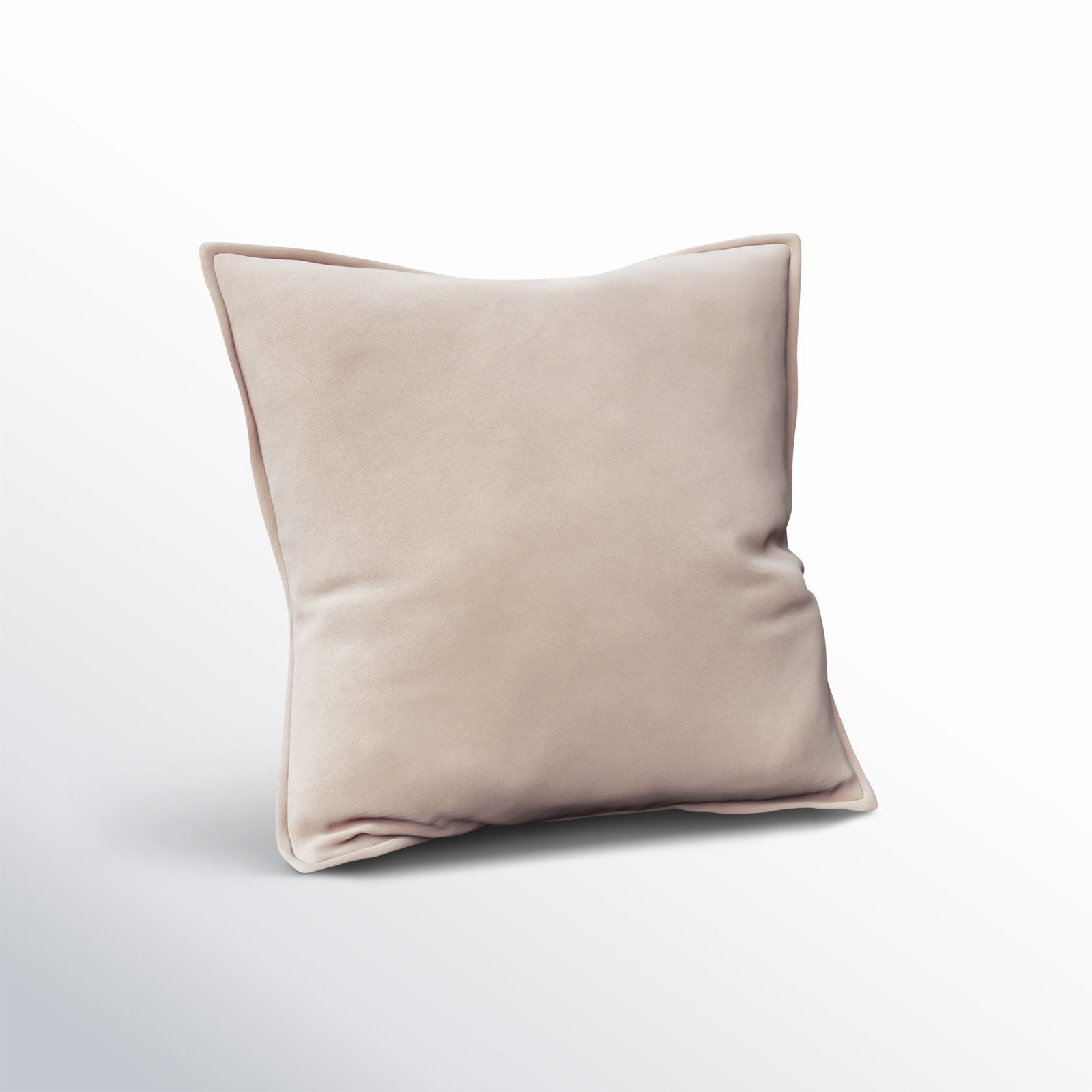 Edgar Throw Pillow, Taupe, Polyester/Polyfill, 18"H x 18"W