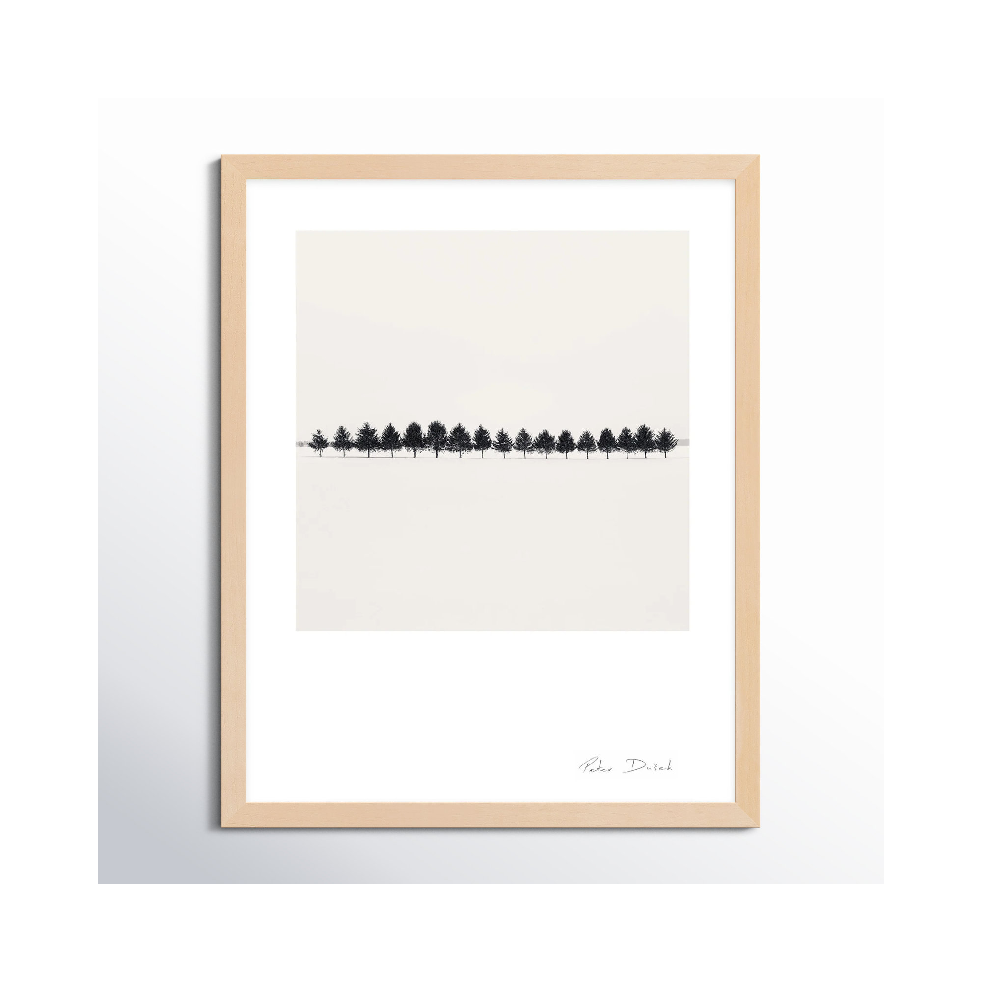 Seventeen Trees by Peter Dušek, Brown, 50" H x 40" W x 1.25" D