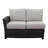 31'' Wide Wicker Patio Sectional with Cushions