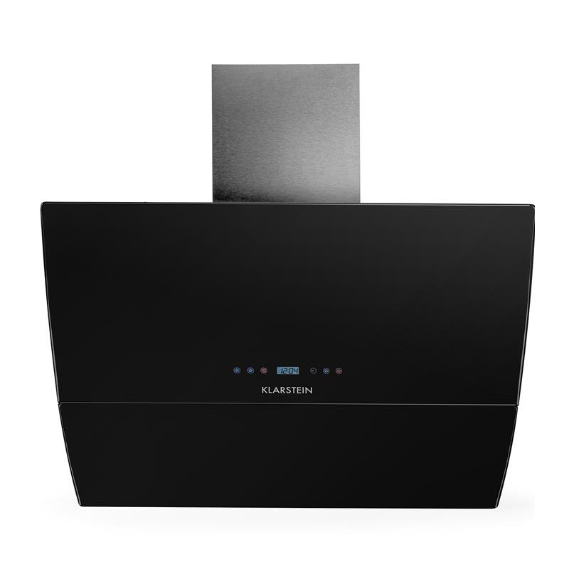 Ducted Wall Mount Cooker Hood, Black, 64.5cm H x 90cm W x 45cm D