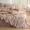 Ensemble de housse de couette en coton rétro Monet
