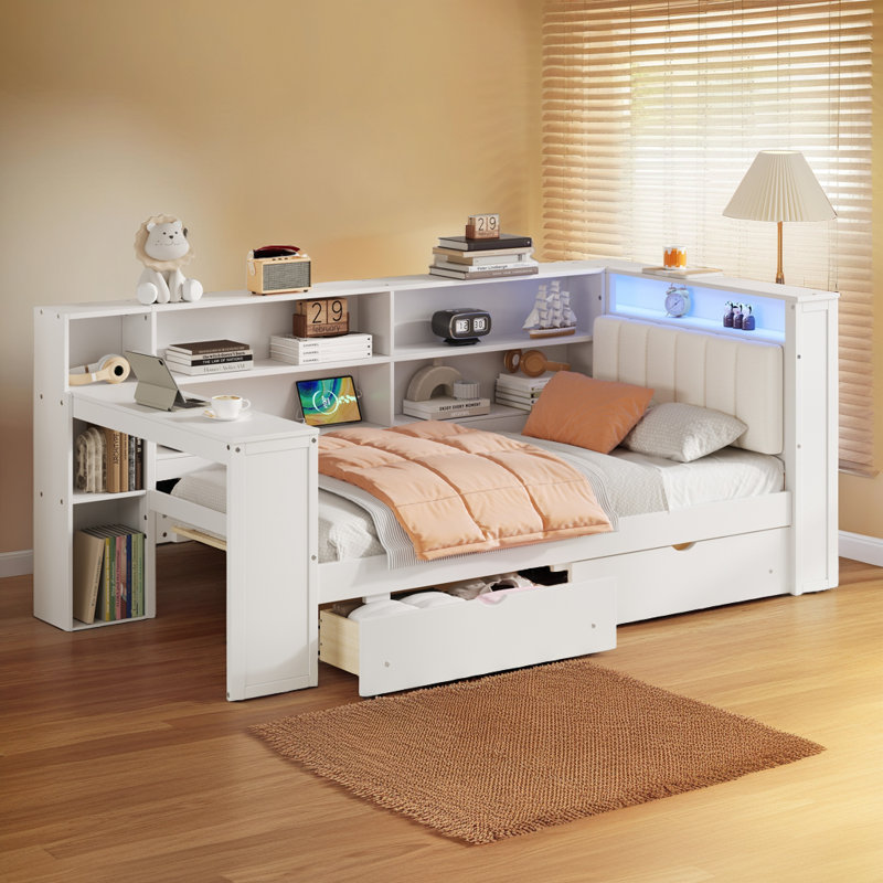 Lit plateforme Smart Smart, Blanc