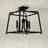 Sylvan 4 Light Black Forged Ceiling Mount